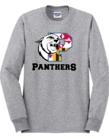 Panthers Homecoming - Panthers MD FLAG Football Long Sleeve (White or Grey)