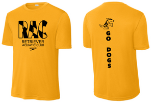 RAC Swimming - Gold Performance Short Sleeve Shirt (Youth or Adult)