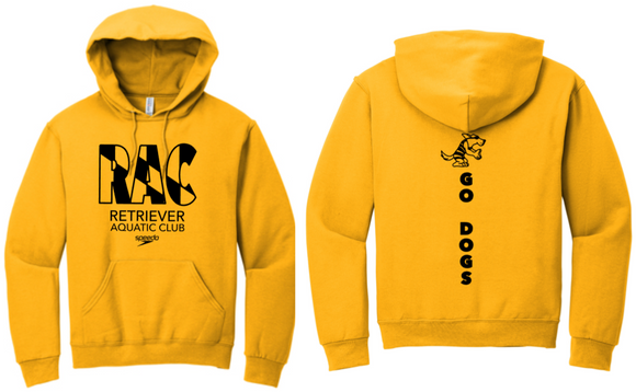 RAC Swimming - Gold Hoodie Sweatshirt (Youth or Adult)