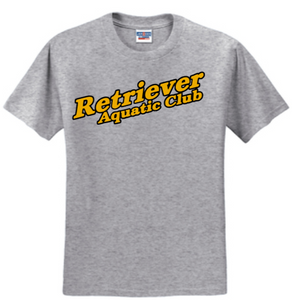 RAC Swimming - Classic Short Sleeve Shirt (Black, Gold or Grey) (Youth or Adult)