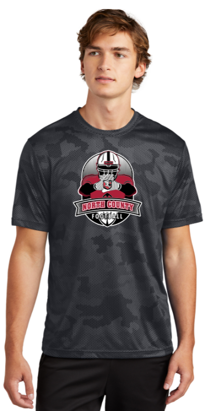 NC FOOTBALL - HANDS Camo Hex Performance SS T-shirt