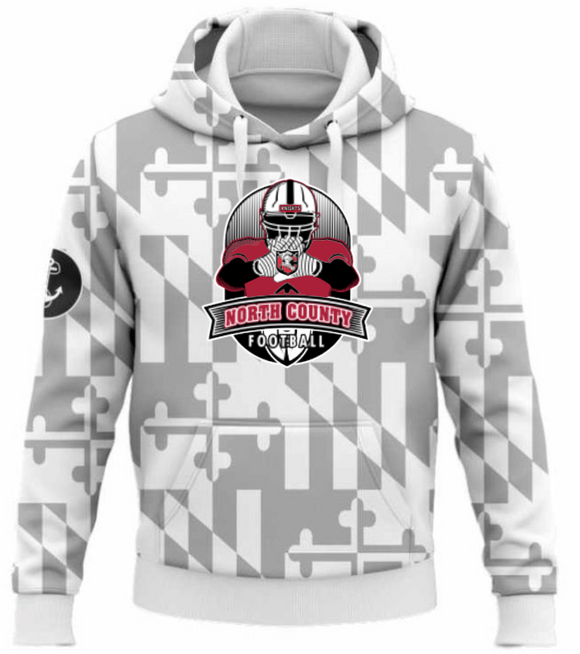 NC Football - HANDS MD Ghost Hoodie