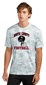 NC FOOTBALL - HELMET Camo Hex Performance SS T-shirt