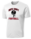 NC FOOTBALL - HELMET Performance Short Sleeve (Grey or White)