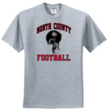 NC FOOTBALL - HELMET Short Sleeve T Shirt (White or Grey)