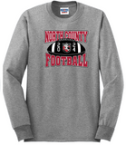 NC Football - Football Long Sleeve Shirt (White or Grey)