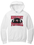 NC FOOTBALL - FOOTBALL Hoodie Sweatshirt (Grey or White)