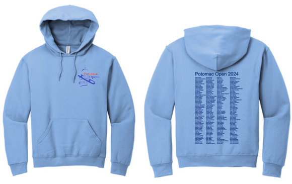 Potomac Open 2024 - Event Hoodie Sweatshirt (Youth or Adult) (ONLINE ONLY)