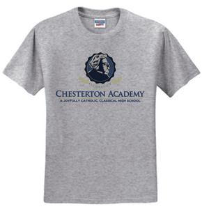 Chesterton Academy - SCHOOL Sports Grey Short Sleeve Shirt (Youth or Adult)