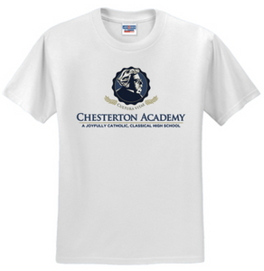 Chesterton Academy - SCHOOL White Short Sleeve Shirt (Youth or Adult)