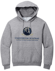 Chesterton Academy - SCHOOL Grey Hoodie Sweatshirt (Youth or Adult)