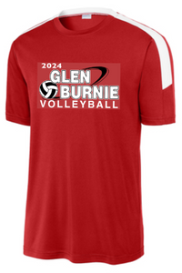 GB Volleyball - Warm Up Red United Crew Performance Short Sleeve Shirt