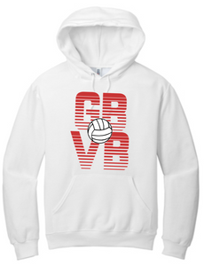 GB Volleyball - White Hoodie Sweatshirt (Youth or Adult)