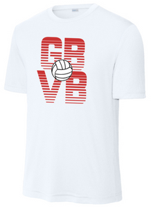 GB Volleyball - White Performance Short Sleeve Shirt