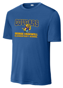 GCES - Cromwell Blue Performance Short Sleeve Shirt (Youth and Adult)