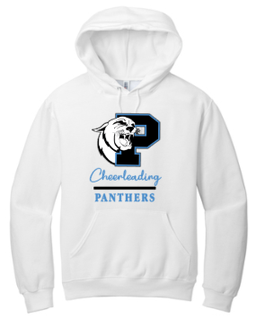 Panthers Cheer - Panthers Classic Cheer Hoodie (White or Grey)