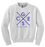 GCES - Cross Crew Neck Sweatshirt (White or Grey)