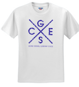 GCES - Cross Short Sleeve Shirt (Youth or Adult) (White or Grey)