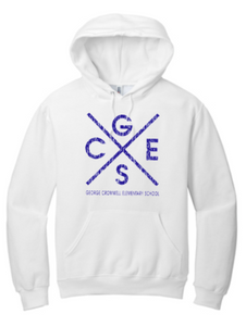 GCES - Cross Hoodie Sweatshirt (Youth and Adult) (White or Grey)