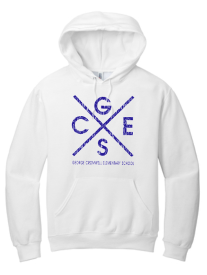 GCES - Cross Hoodie Sweatshirt (Youth and Adult) (White or Grey)