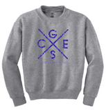 GCES - Cross Crew Neck Sweatshirt (White or Grey)