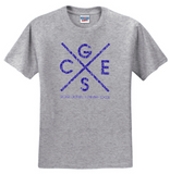 GCES - Cross Short Sleeve Shirt (Youth or Adult) (White or Grey)