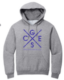 GCES - Cross Hoodie Sweatshirt (Youth and Adult) (White or Grey)