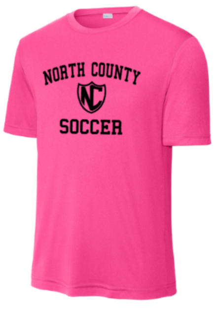 NCHS Women's Soccer - Pink Performance Short Sleeve Shirt