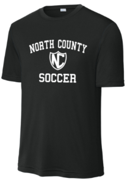 NCHS Women's Soccer - Performance Short Sleeve Shirt (Red or Black)