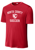 NCHS Women's Soccer - Performance Short Sleeve Shirt (Red or Black)