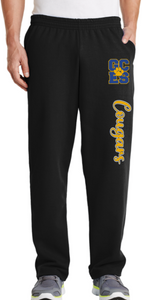 GCES - Cougars Sweatpants (Joggers or Open Bottom) (Youth or Adult)