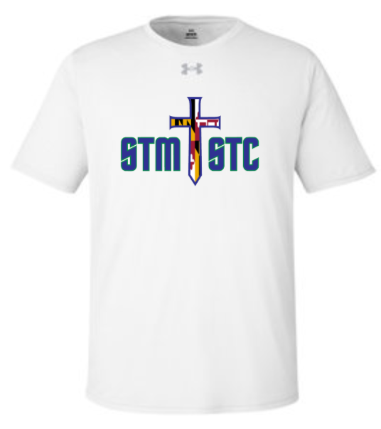 STM STC - Flag White Under Armour Short Sleeve T Shirt (Youth and Adult)