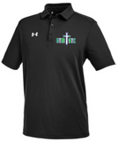 STM STC - Gradiant Black Under Armour Polo (Unisex or Lady's Cut) (Printed)