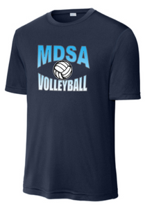 MDSA VBALL - Gradient Navy Blue Performance Short Sleeve Shirt (Youth and Adult)