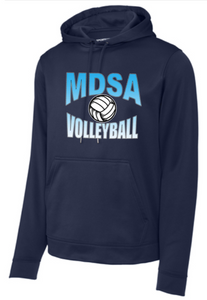 MDSA VBALL - Graident Navy Blue Performance Hoodie Sweatshirt (Youth or Adult)