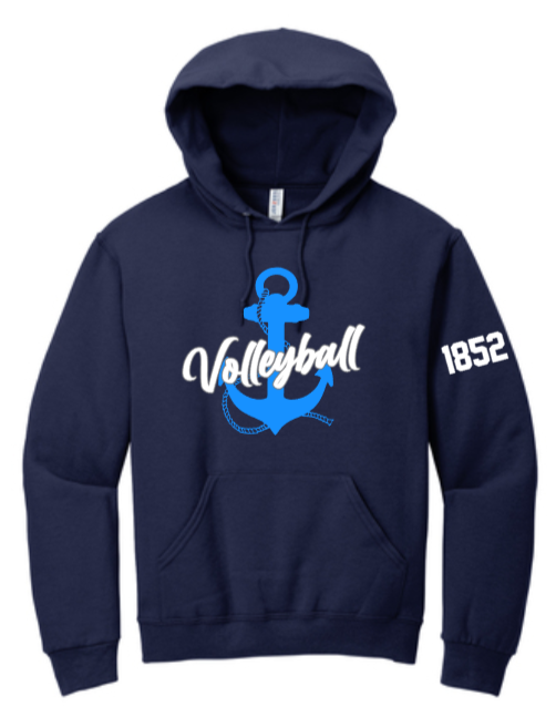 MDSA VBALL - Anchor Navy Blue Hoodie Sweatshirt (Youth and Adult)