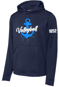 MDSA VBALL - Anchor Navy Blue Performance Hoodie Sweatshirt (Youth or Adult)