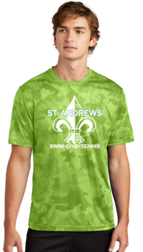 St. Andrews - Classic Green Camo Hex Short Sleeve Shirt