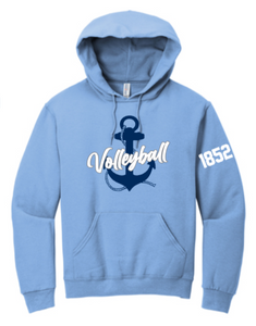 MDSA VBALL - Anchor Carolina Blue Hoodie Sweatshirt (Youth and Adult)