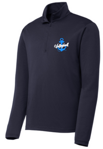 MDSA Volleyball - Anchor Navy Blue 1/4 Zip Pullover (Unisex, Youth or Lady Cut)