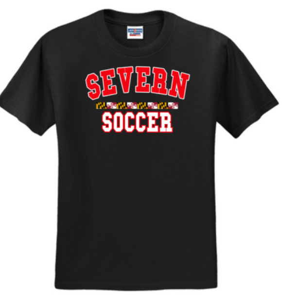 Severn Soccer - Black Short Sleeve Shirt