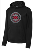 NC Cross Country - Circle Performance Hoodie Sweatshirt (White or Black)