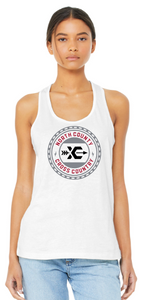 NCHS Cross Country - Ladies Racer Back Tank Top (White or Black)