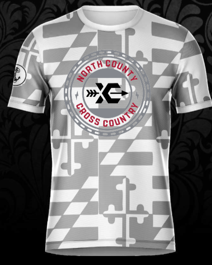 NCHS Cross Country - Circle MD Ghost Flag Shirt