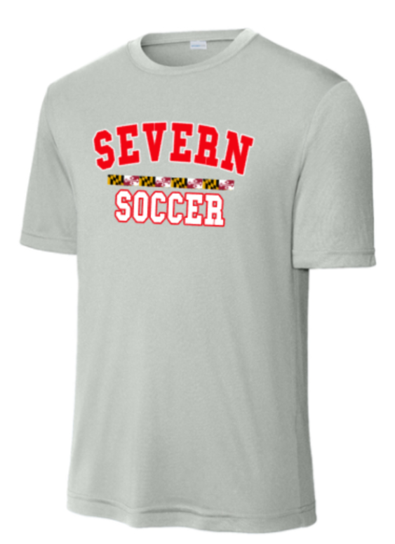 Severn Soccer - Silver Performance Short Sleeve Shirt