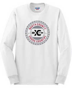 NCHS Cross Country - Circle Long Sleeve Shirt (White or Black)