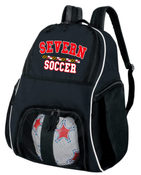 Severn Soccer - Black Player Backpack