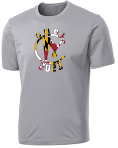 2023 CMDL Championships - MD Flag Performance SS T Shirt (White or Silver)