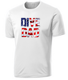 2023 CMDL Championships - DIVE DAD Performance SS T Shirt (White or Silver)