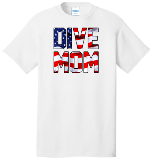2023 CMDL Championships - DIVE MOM T Shirt (White or Grey) (Unisex or Lady Cut)